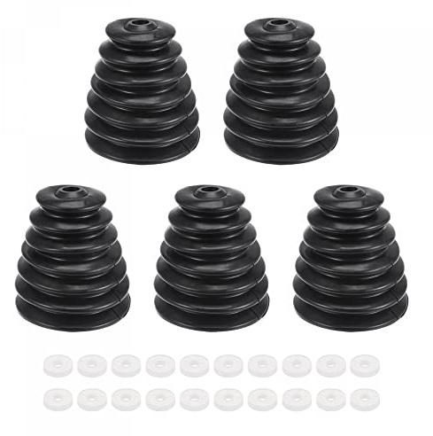 sourcing map 5uds Goma Taladro Polvo Cubierta Colector, para Eléctrico Martillo Impacto Taladro Ceniza Cuenco, Dispositivo Herramienta Accesorios, Negro