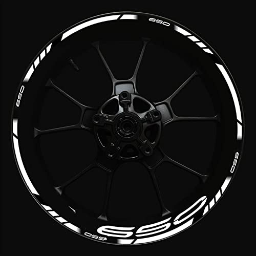 Felgenband Aufkleber-Set Für Vorder- Und Hinterradnabe Verbesserte Dekoration Für Kawasaki Z650 Motorrad Logo Z 650 Felgenaufkleber(Color:15)