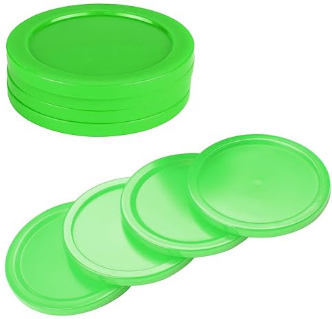 4-Pack 3.25-Inch Air Hockey Pucks - Professional, Durable Pucks for Large Tables - Compatible with Standard Pushers and Goals - Best Air Hockey Accessories for Fun and Entertainment by INSCOOL