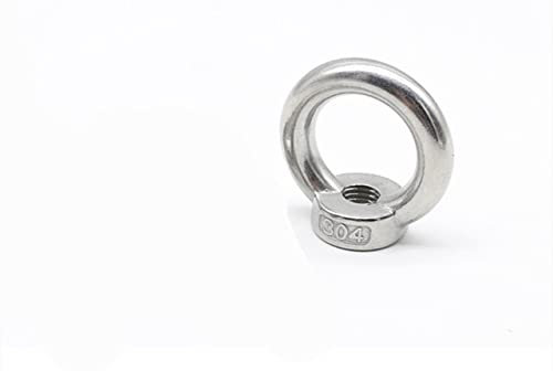 DIN582 M3 M4 M5 M6 M8 M10-M24 304 Edelstahl Marine Hebeösenmutter Ringmutter Gewinde HW108-M16 1 Stück, rund