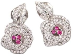 Clous D'oreilles Femme Boucles d'oreilles à bijoux de luxe en argent de façon tendance Clous D'oreilles (Style : No.1)