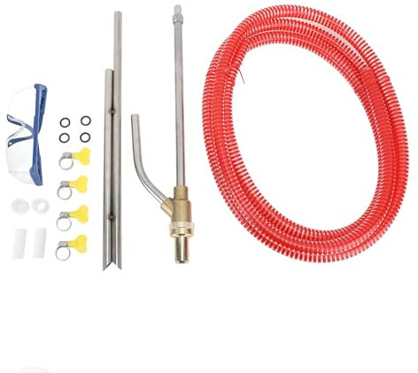 Fabater Pressure Washer Sandblasting Kit, Wet Abrasive Sandblaster Attachment, Power Washer Sandblasting Nozzle Replacement Kit, 1/4 Inch Sandblaster (Red)