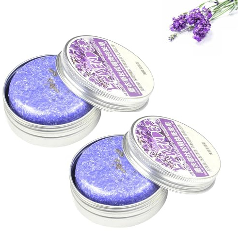 Purple Rain Shampoo Bar for Gray Hair, Lavendel-Shampoo-Seife, Natürlich Shampoo- und Conditioner-Riegel, Feste Seife für graues Haar (2PCS)
