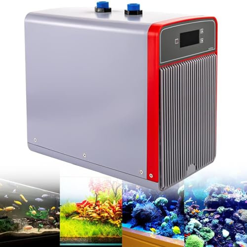 YANDDEA 160L Enfriador de Acuario, Enfriador de Agua de 42gal 1/10 HP con Bomba y Manguera, de Enfriamiento Rápido para Tanque Hidropónico de Camarones y Peces de Coral