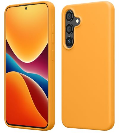 kwmobile För Samsung Galaxy S25 Plus Fodral Skal - TPU Silikon Smartphone Bakfodral - Gummerat Skydd - Fruktig Orange