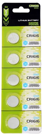 kwoifioy Lot de 10/5 piles bouton CR1620/CR1632/CR1616 3 V haute performance au lithium pour télécommandes, petits appareils