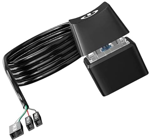 CONGARTENO Bouton Alimentation pour Ordinateur de Bureau Noir Câble Rallonge en Cuivre et Abs, Fonctionnement Confortable et Position Flexible, pour Bureaux et Cafés