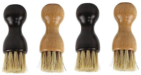 BESPORTBLE 4pezzi Per Scarpe in Legno Strumento Per Pulizia e Lucidatura Piccola Per Cuciture Colore