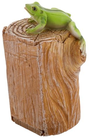 iplusmile Cassettina Portachiavi Per Esterni Piccolo Nascondiglio Per Chiavi in Forma Rana Per Decorazione e Cortili Sicuro e