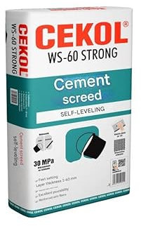Self-Levelling Floor Compound 25kg – Fast Dry, Fibre Reinforced, 2–60mm, Manual & Machine Use, Underfloor Heating Compatible, Heavy-Duty C25/30 Strength