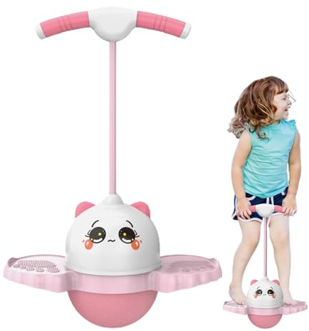 Lanmijia pogoes Stick für Kinder | pogoes Ball mit Griffen | Pogostick Balance Ball Stelzen Kinder Bouncyball | Kinderspielzeug Jump Pogoball | Bewegungsspiele für Gleichgewichtstraining, Sport