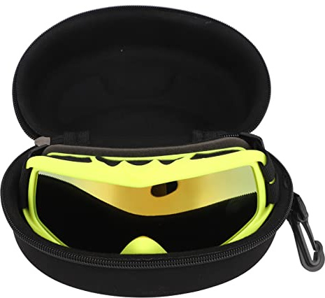 Generic UV-skydd Hundsolglasögon Vindtäta Dammtäta Husdjursglasögon för Stora Hundar PC-material (Gul ram)