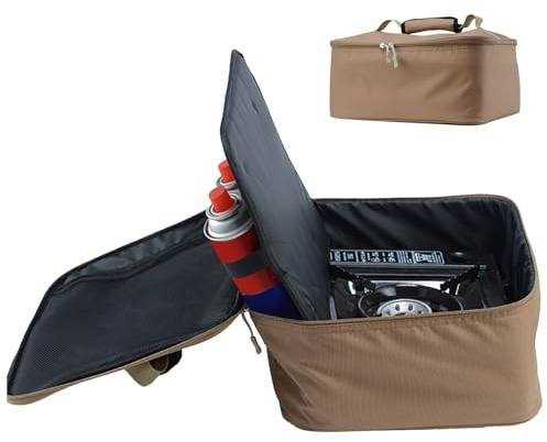 Sac de Rangement Portable pour cuisinière - Transporteur de Camping en | Plein air - Organisateur de brûleur de Camping - Mallette en Oxford Durable - Protection pour Les Excursions