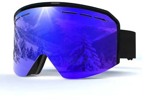 VCOROS Gafas de Esquí YH359 Gafas Esqui OTG para Unisex Adulto
