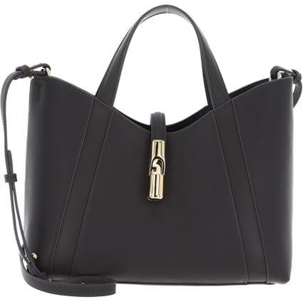 Furla Leder Shopper Goccia Tote Bag Urban Gray grau