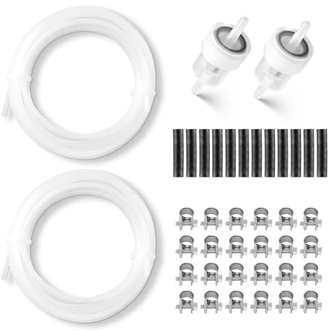 VEVOR Kit de Conduites de Carburant pour Chauffage Diesel 5 m de Long, Pièce de Rechange pour Chauffage de Stationnement de 2 kW, 5 kW et 8 kW, avec Conduites, Filtres, Clips et Tuyaux, Entretien