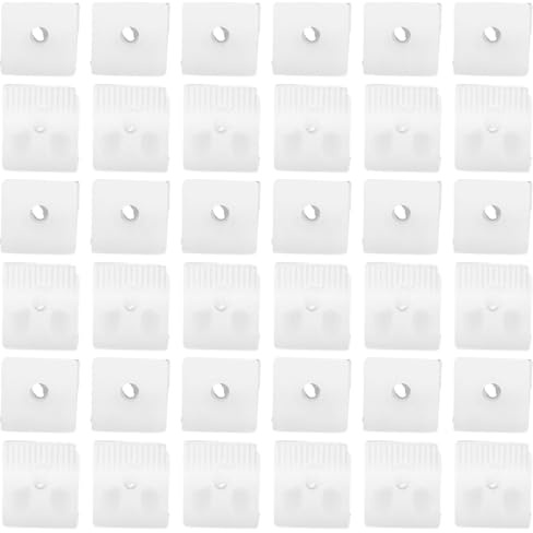 TOPPERFUN 100 piezas Cuñas Plásticas para Soporte de Fondo de Cajón con Tornillos Refuerzo de Ángulo para Muebles y Armarios Fijación Estable para Reparación de Hundidos
