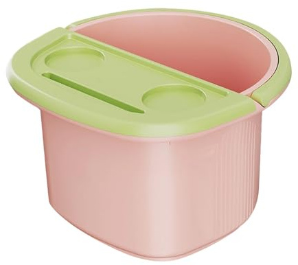 TISHITA Vasca Piedi Bacinella Pediluvio Secchio Pediluvio Bacinella Piedi Plastica Isolante Facile Da Trasportare Adatta Casa Relax Bagno, Rosa