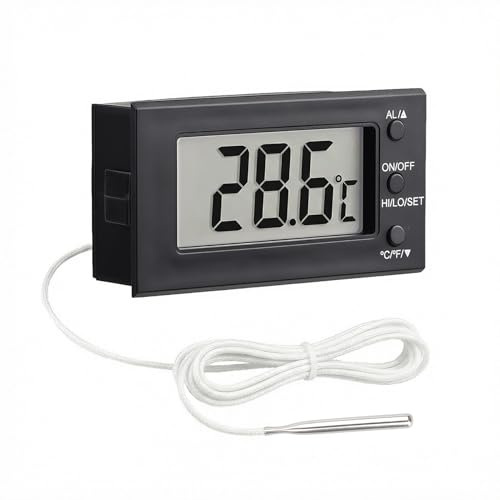Oven Thermometer Digital, Kitchen Barbecue Thermometer Fast Convenient | And instant read food temperature probe for inside oven resistant 300°c with timer alarm for smoker,BBQ,milk,deep frying