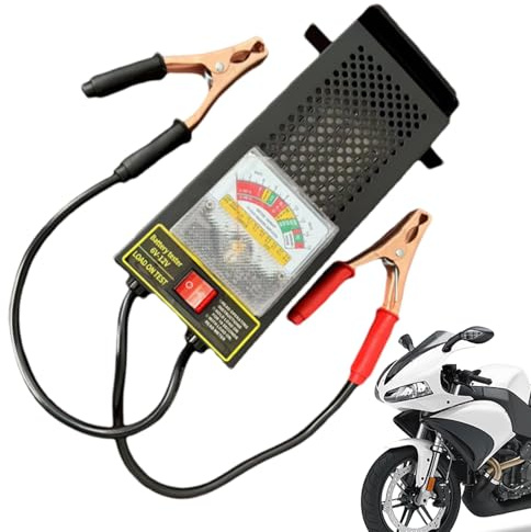 Probador De Baterías De Automóvil | Comprobador Robusto De 12 Voltios,Probador De Baterias De Coche | para Coches, Camiones, Caravanas, Motocicletas, Cuatrimotos, Barcos, Vehículos