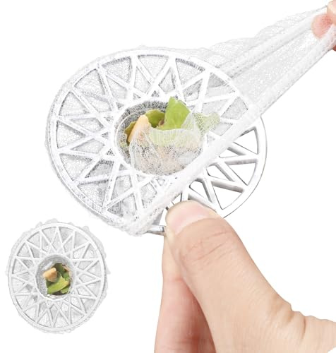 YBEATY 200 PCS Kitchen Disposable Strainer Sink Net Mesh Filter Bag Fits Sink Drain Strainer Scalability Elastic Anti-Clogging Bag for Collecting Kitchen Food Waste Leftover Garbag
