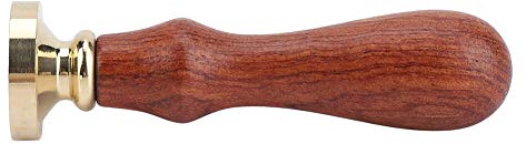 Aramox Vintage-Wachssiegelstempel, Holzgriff, Messingkopf, Siegelstempel, 8,9 X 2,5 Cm, Abnehmbares Design, Klassisches Seesternmuster für Umschläge, Hochzeitseinladungen, Kartenherstellung