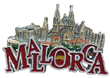 3D Kühlschrankmagnet, Mallorca Tourist Souvenirs, Hand Creative Kunstharz Home Kühlschrank Dekoration