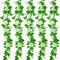 Huryfox Künstliche Blumen Girlanden - 5 Stränge 230cm Lange Kunstblumen Reben für Dekorationen, Künstlicher Weißer Rosen Blumen Bogen mit Realistischem Design für Indoor/Outdoor Hochzeiten, Partys