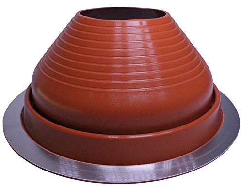 Flashers #7 Silicone High Temp Round Flexible Roof Jack Pipe Boot Metal Roofing Pipe Flashing (Pipe OD 6 to 11) - 100% Made in The USA