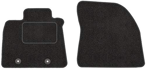 Fußmatten mit Clips 2er Set für Toyota Avensis 3 2009-2018 Velours Automatten