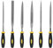 Metal File Set, 6 Pcs Small Needle File Set, Metal Wood Rasps Files Tool Sets, Carbon Steel File Kit with Handle for Metal, Wood, Glass, Plastic, Leather, Jewelry