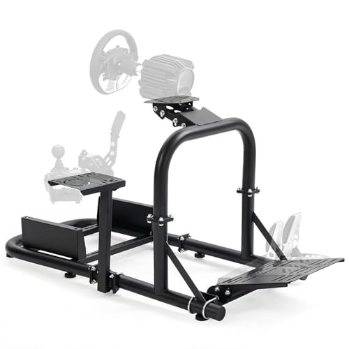 Marada Racing Simulator Cockpit Pro, racerrattstativ passar Logitech G25 G27 G29 G920 G923 Thrustmaster T300RS TX F458 T500R Fanatec, racinghjulstativ utan hjulpedalsits