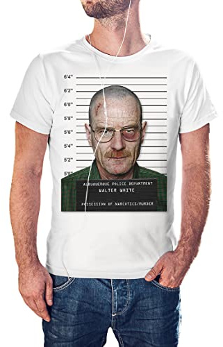 KMF T-SHIRT - Camiseta Hombre Walter White Archivo policial