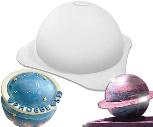 DUBENS Große Silikon Planet Mousse Kuchen Fondant Schokolade Backform Herstellung Formen Antihaft Runde Kugel Gelee Süßigkeiten Form Pfanne Küche Werkzeug Party Supplies DIY