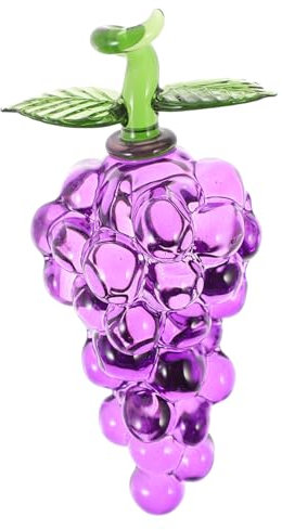 OSALADI Figurine Raisin Cristal Décorative Miniature Élégante pour Bureau Et Centre De Table Ornement De Fruit Pur Et Étincelant pour Cadeaux Anniversaires Et Fêtes