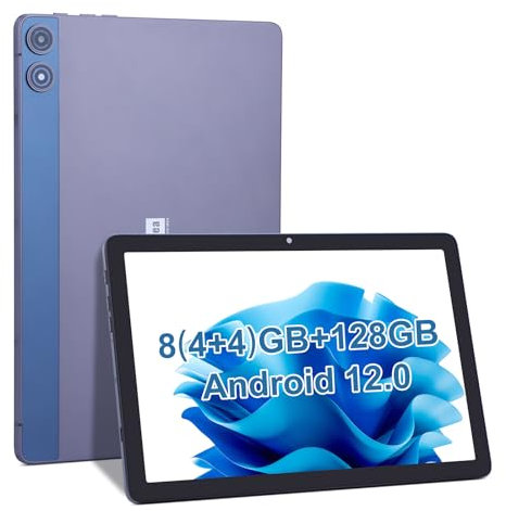 C idea 10.1 Pulgadas Android 12 tabletas 8GB (4 + 4) Ram + 128GB ROM + 512GB Pantalla de protección expansión Ocular 6000mah Life 5MP + 13mp cámara Doble Bluetooth WiFi tabletas para regolos