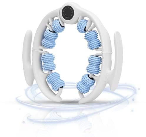 Anti Cellulite Massagegerät, Bein Massagerolle mit Abnehmbare Massageköpfe, Faszienmassagegerät zur Lymphdrainage, Massage von Kopfhaut, Armen, Nacken und Schultern (Blau)