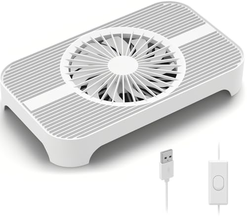 X3 USB Cooling Fan, 18dB Ultra Quiet 140mm USB PC Fan with Built-in Cable and One-Touch Switch, Portable Fast Cooling for Routers, Receivers, Amplifiers, DVRs, PlayStation, Xbox, Media Units & More