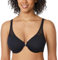 DELIMIRA Women's Front Fastening Bras Underwire Unlined Racerback Plus Size Bra Black 36DD