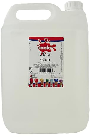 Scola Clear Crafting Kids Glue, 5 Litres, School Supplies, Art and Crafts Projects, Children's Craft Projects, For Kids