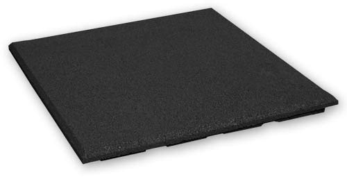 Vivol Dalles en caoutchouc noir 30 mm – 1 m² (4 carreaux en caoutchouc de 50 x 50 cm) – Tapis anti-chute pour aires de jeux – Revêtement de sol sous machine à laver et sèche-linge