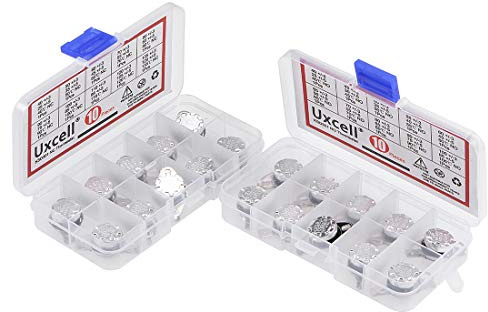 sourcing map 20 Stück Thermo Steuerschalter Sortiment NC + NO KSD301 Thermostat 40-135°C (NC) 40-100°C / 104-212°F (NO) Temperatur | NC + NO, Thermostat, NC 40-100°C / 104-212°F NO Temperatur