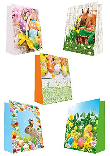 Taunus Grußkarten Verlag 10 Geschenktüten Ostern Ostereier 32x26x13 Geschenktaschen Tragetasche 13-2311