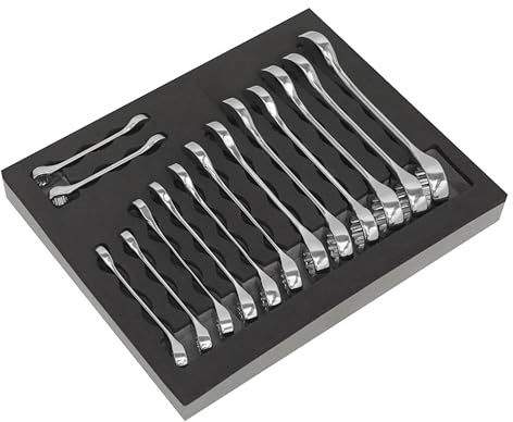 Sealey S01232 14pc Stubby Combination Spanner Set
