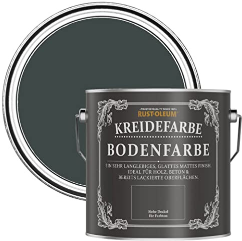 Rust-Oleum schwarz strapazierfähige, kratzfeste Bodenfarbe für Holz und Beton - Schwarzer Sand 2,5 Litres