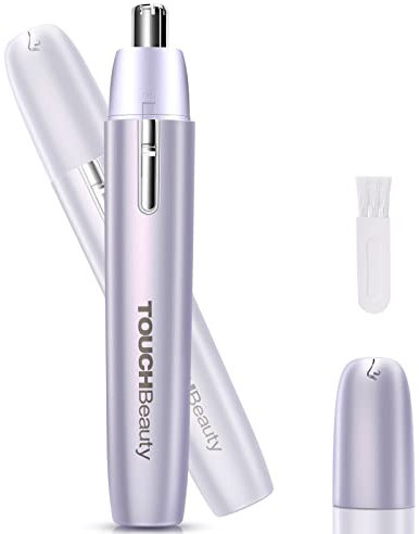 TOUCHBeauty Elektro Rasierer für Damen, Nasen und Ohrenhaartrimmer mit 1x AAA-Batterie, Hypoallergen, 2-in-1 Tragbar & Wasserdicht (Schmerzfrei für Gesicht,Intimbereich)