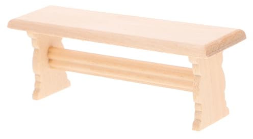SAFIGLE Miniatur-Stuhl Miniatur-holzbank Mini-hausmöbel Ornament für Puppenhaus
