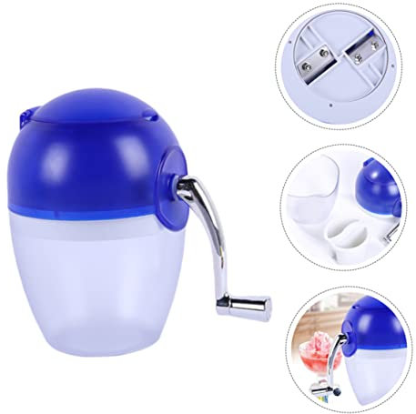 KITANDOVE DIY Shaved Ice Maker Hand Crank Ice Crusher No Electricity Needed Random Color