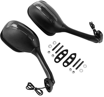 QASULER Motorrad Blinker Rückansicht Rückansicht Seitenspiegel GSXR1000 2005-2015 Motorradspiegel