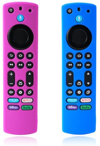HQRKOTM 2 Stück Silikon fernbedienung hülle (4. Generation) Anwendbar für Smart TVs (Lite & Gen 2 & Gen 3 & 4K), Anwendbar für Smart TVs Cube Gen 2 & Gen 3